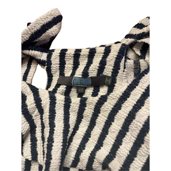 Anthropologie top by Eva Franco navy stripe sz XS - Picture 4 of 4